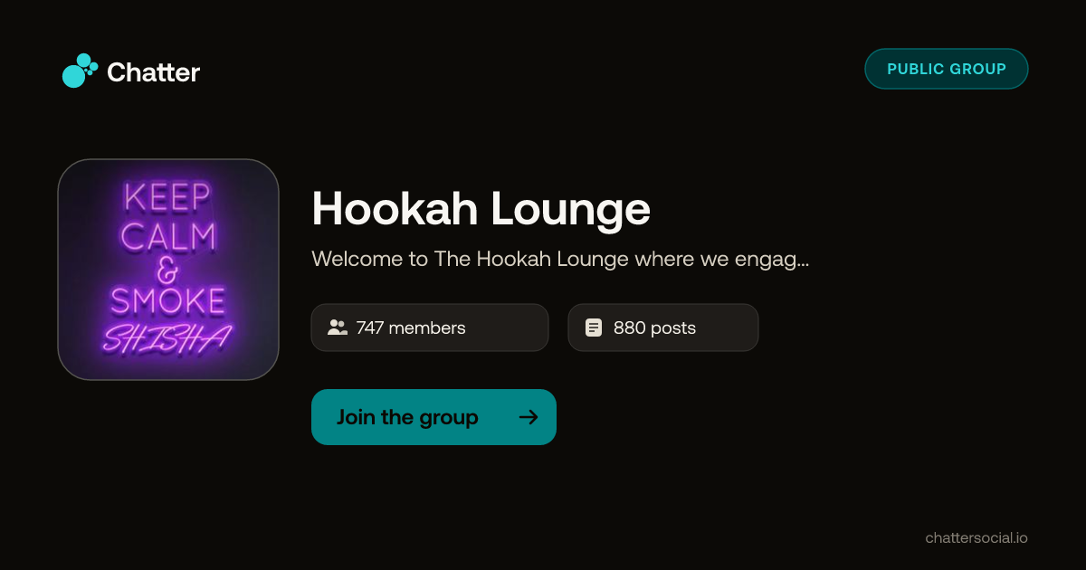 Hookah Lounge on Chatter