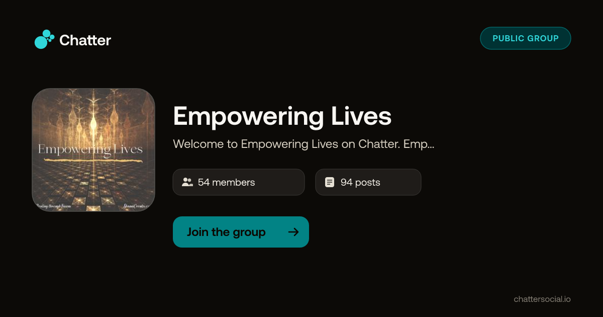 Empowering Lives on Chatter