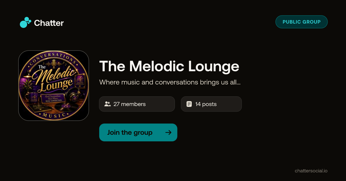 The Melodic Lounge on Chatter