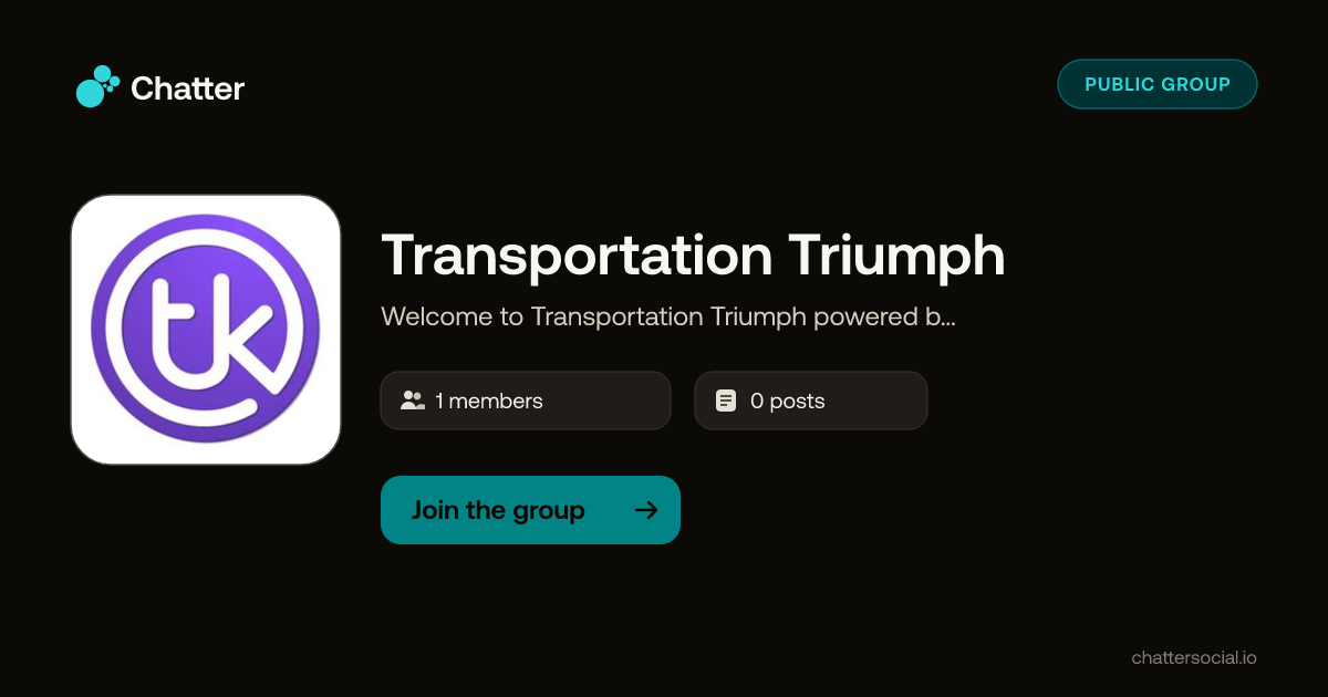 Transportation Triumph on Chatter