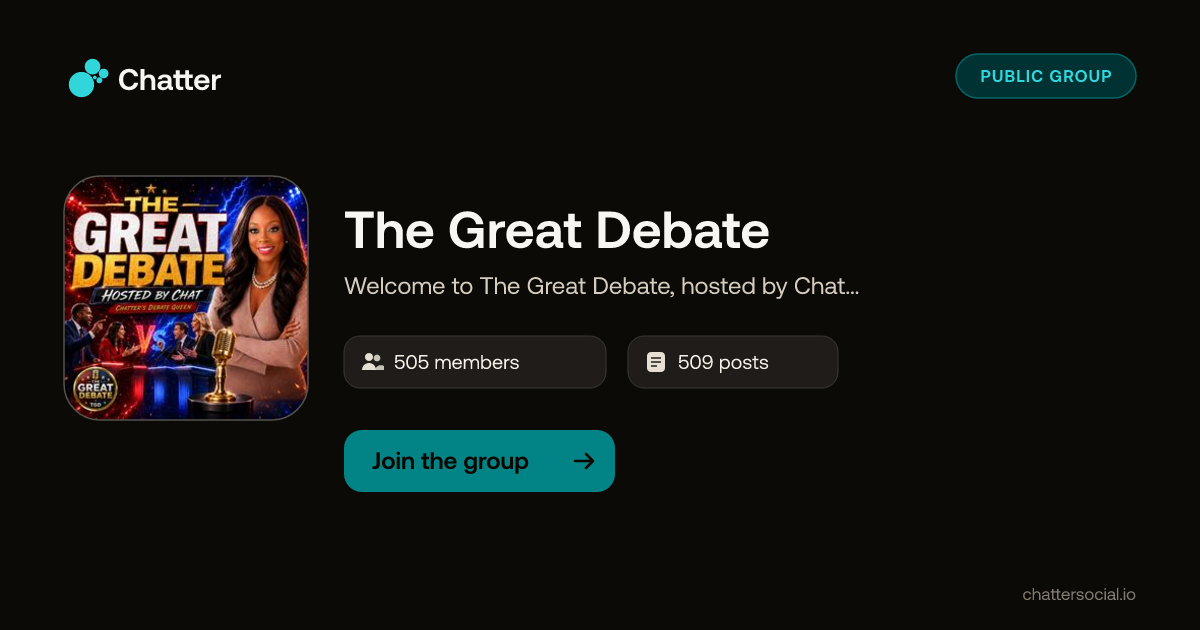 The Great Debate on Chatter