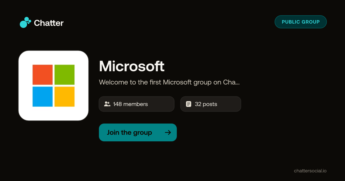 Microsoft on Chatter