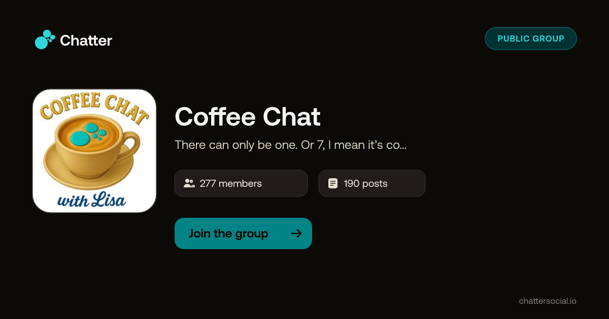 Coffee Chat on Chatter