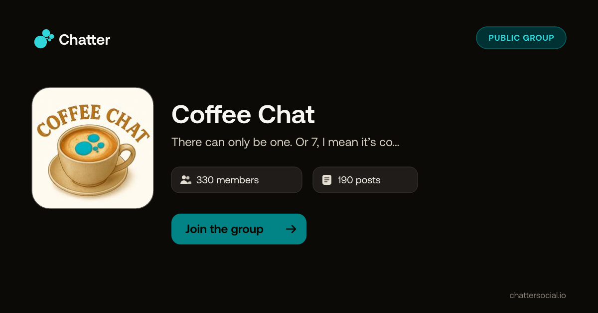 Coffee Chat on Chatter