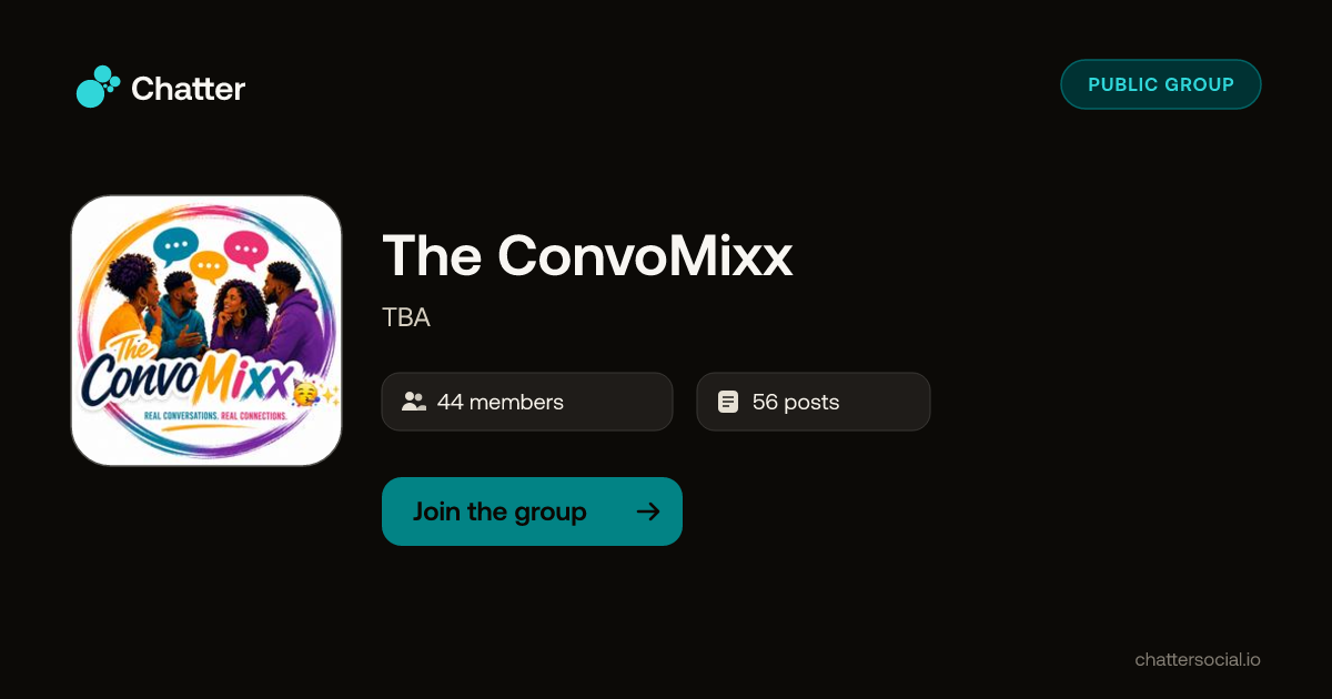 The ConvoMixx on Chatter