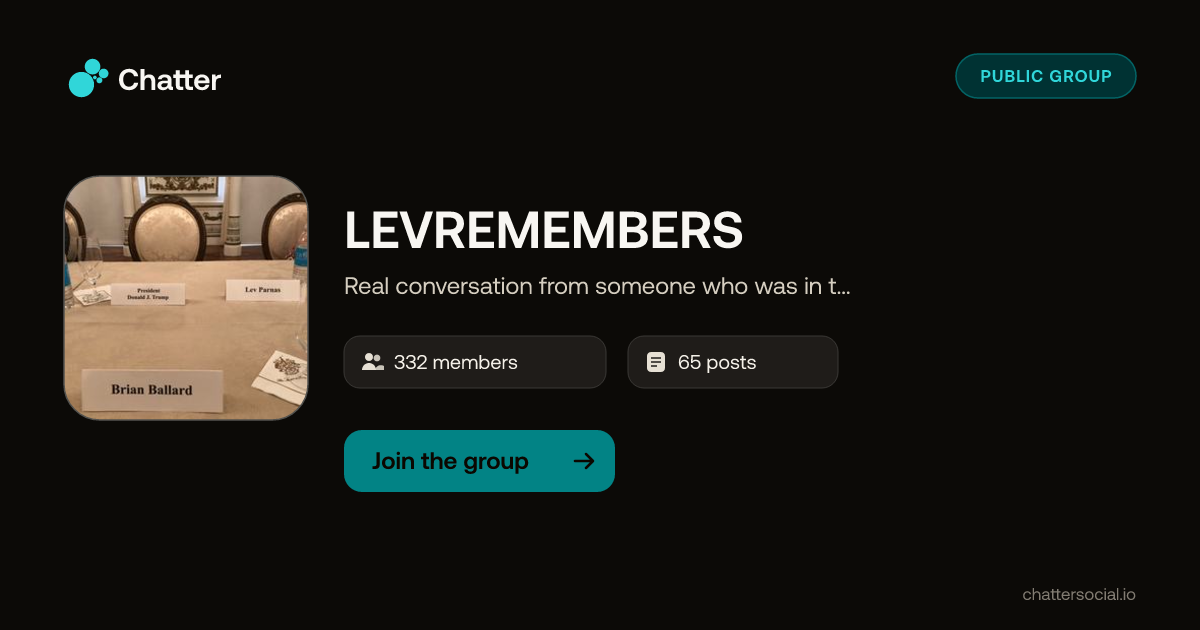 LEVREMEMBERS on Chatter