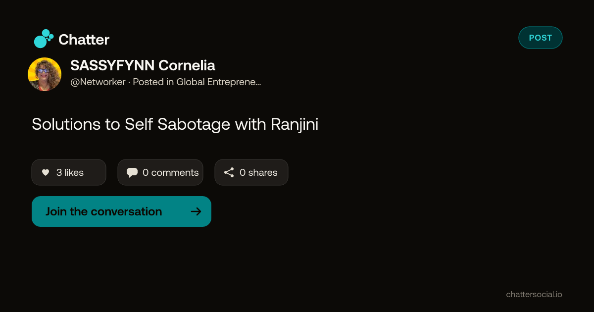 SASSYFYNN Cornelia on Chatter