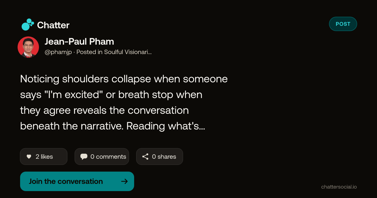 Jean-Paul Pham on Chatter
