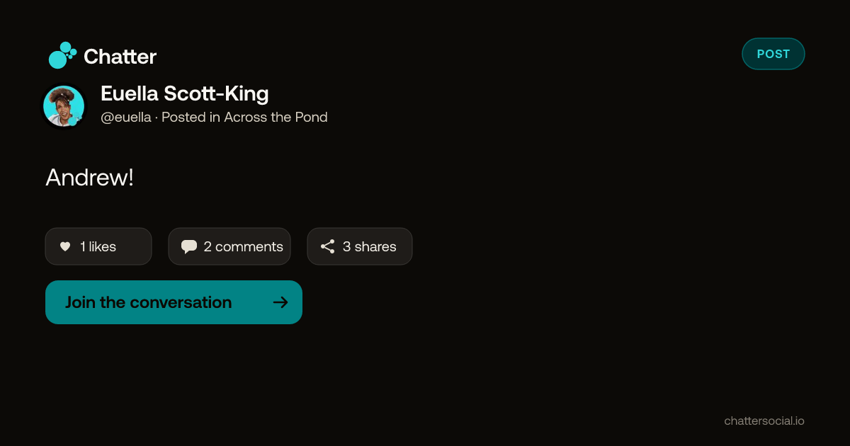 Euella Scott-King on Chatter