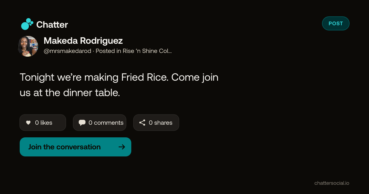 Makeda Rodriguez on Chatter