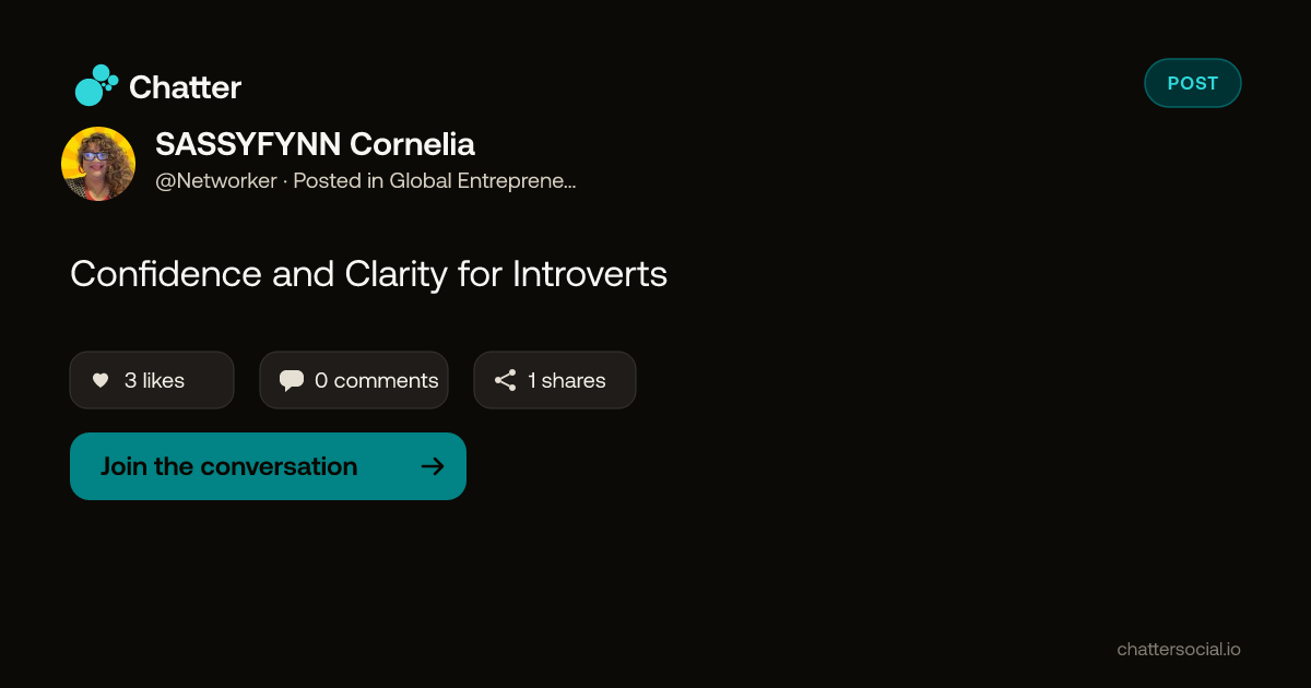 SASSYFYNN Cornelia on Chatter