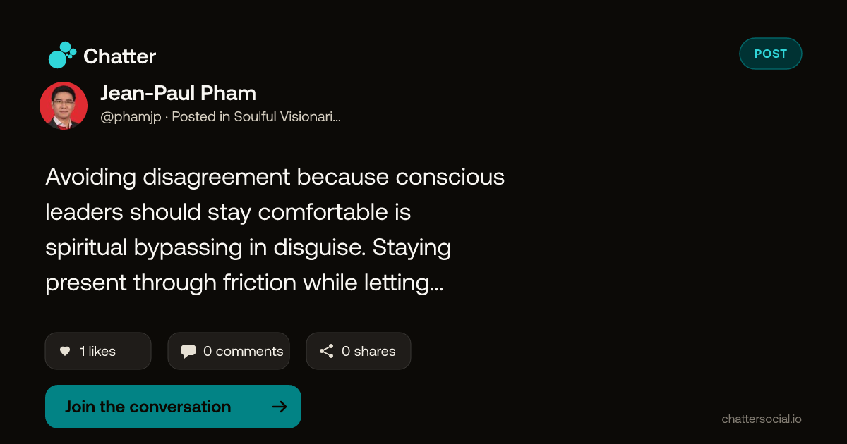 Jean-Paul Pham on Chatter