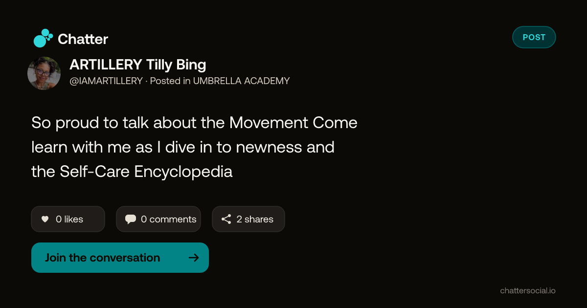 ARTILLERY Tilly Bing on Chatter