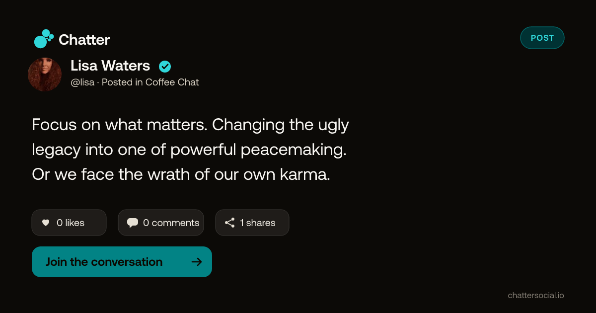 Lisa Waters on Chatter