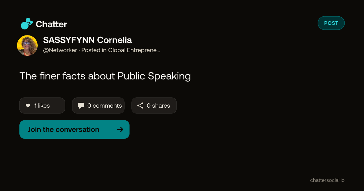 SASSYFYNN Cornelia on Chatter