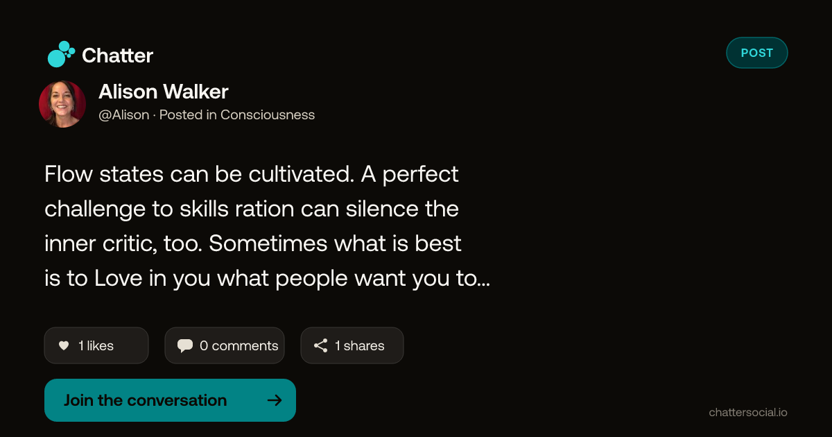 Alison Walker on Chatter