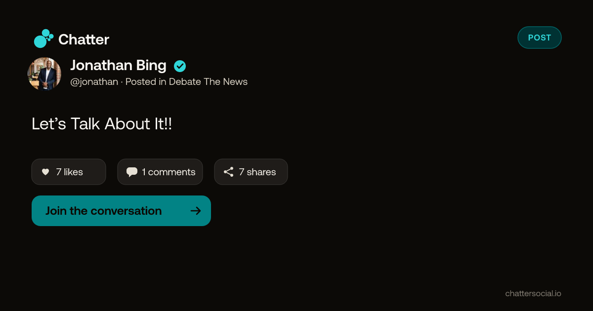 Jonathan Bing on Chatter