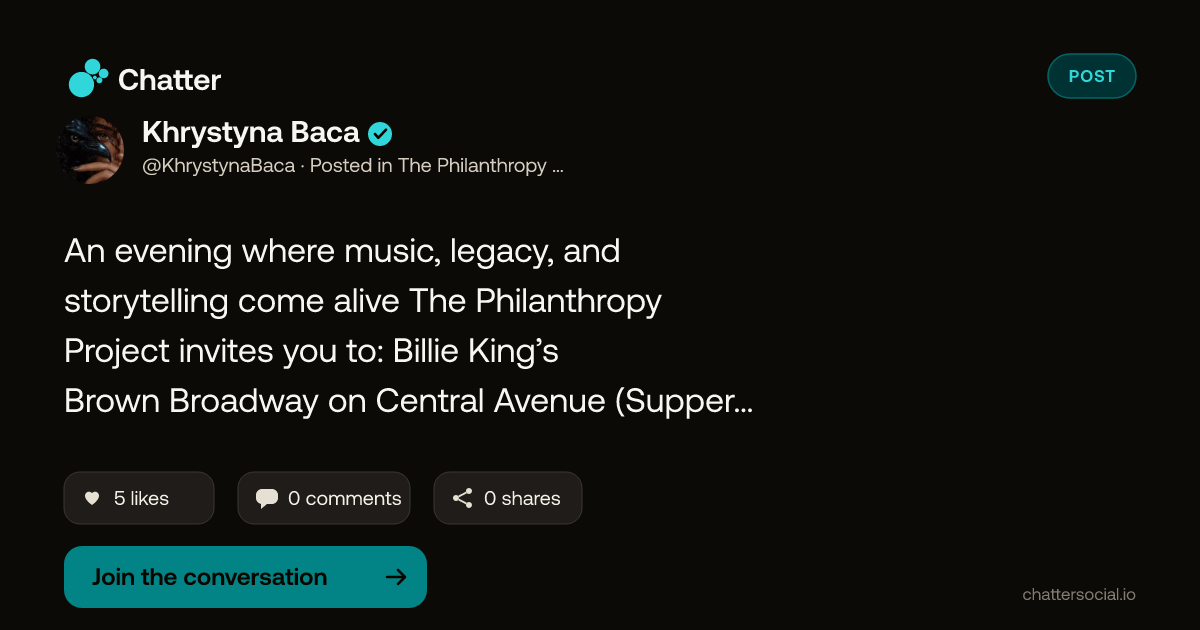Khrystyna Baca on Chatter