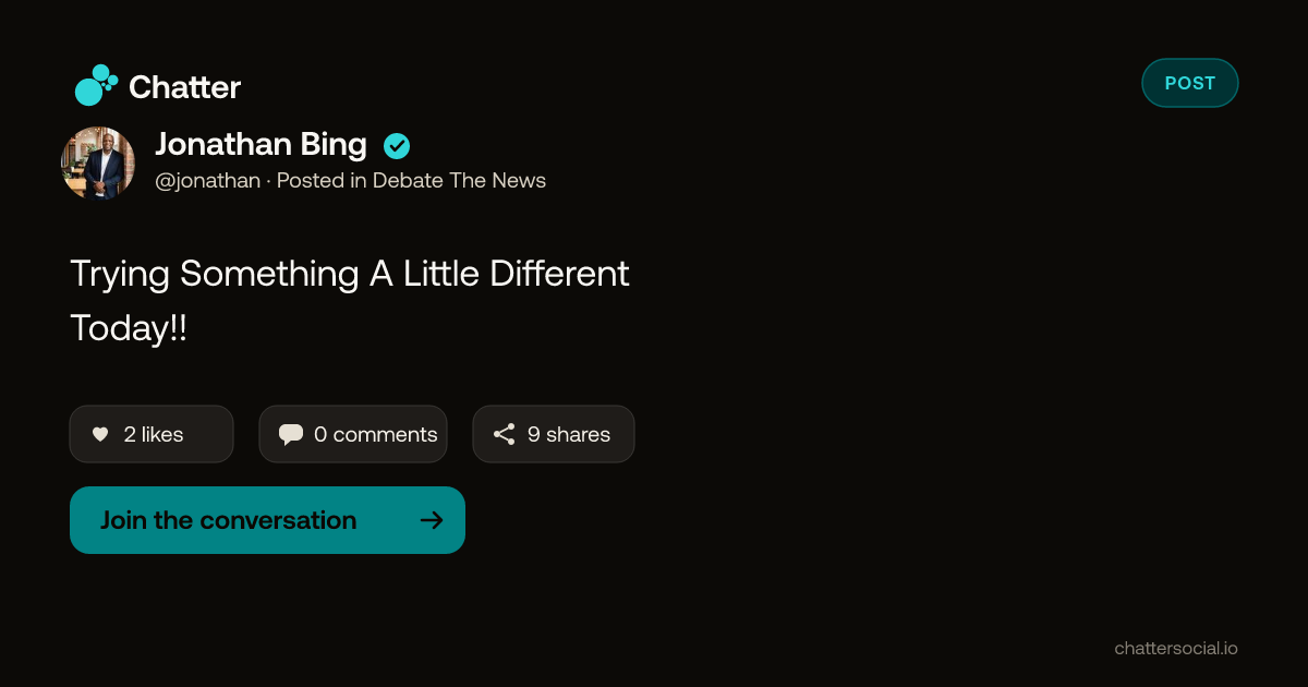 Jonathan Bing on Chatter