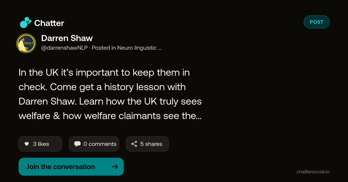 Darren Shaw on Chatter