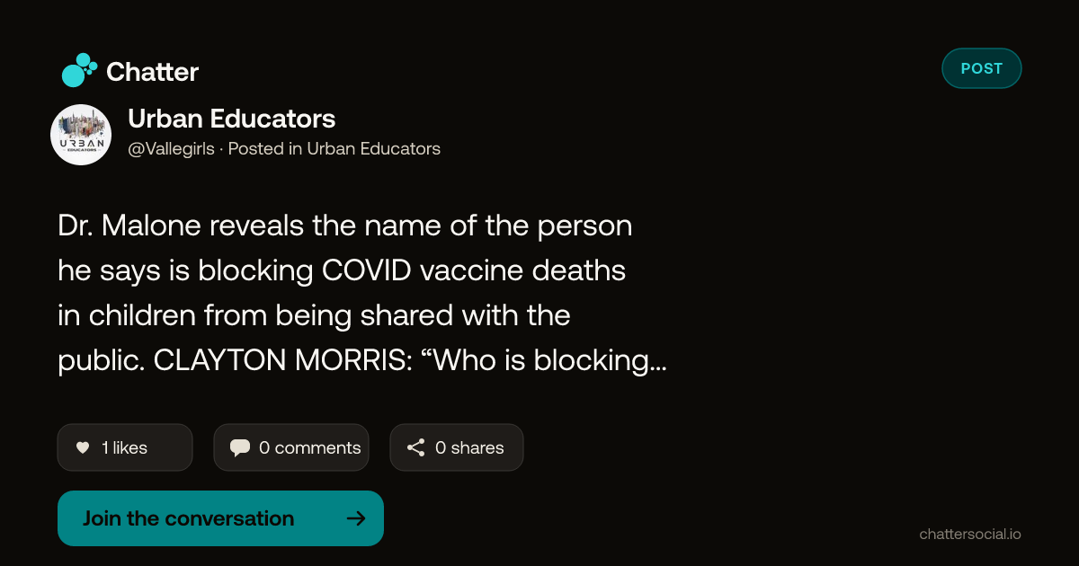 Urban Educators on Chatter
