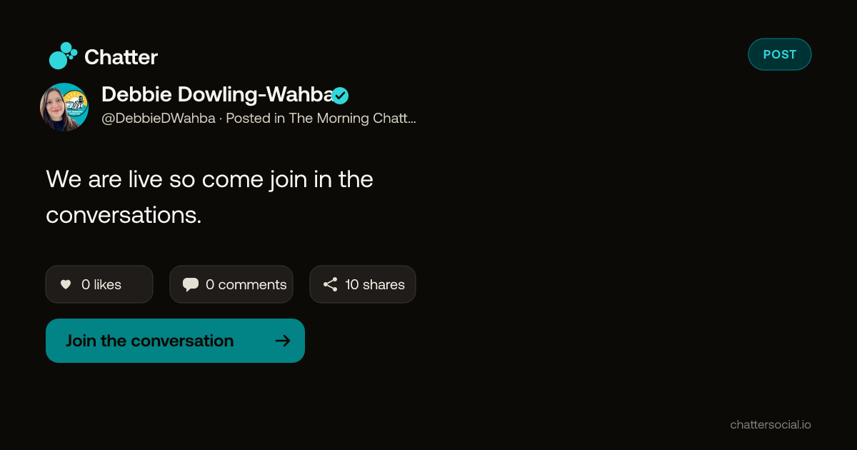Debbie Dowling-Wahba on Chatter