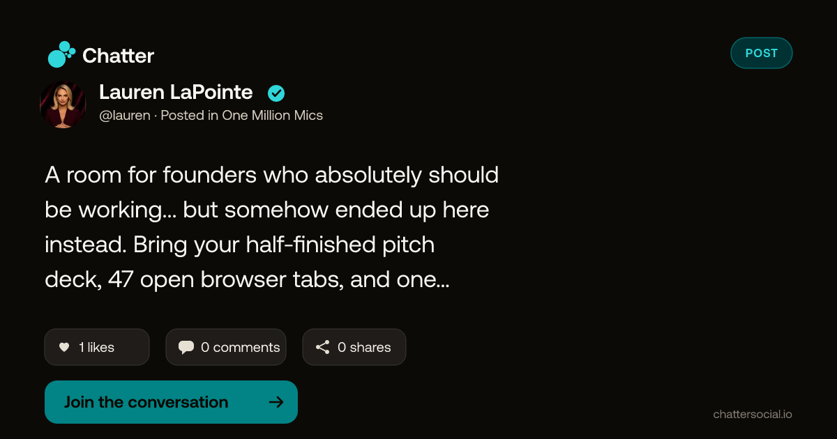 Lauren LaPointe on Chatter