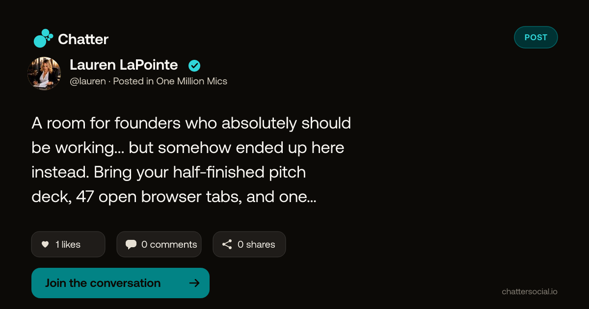 Lauren LaPointe on Chatter