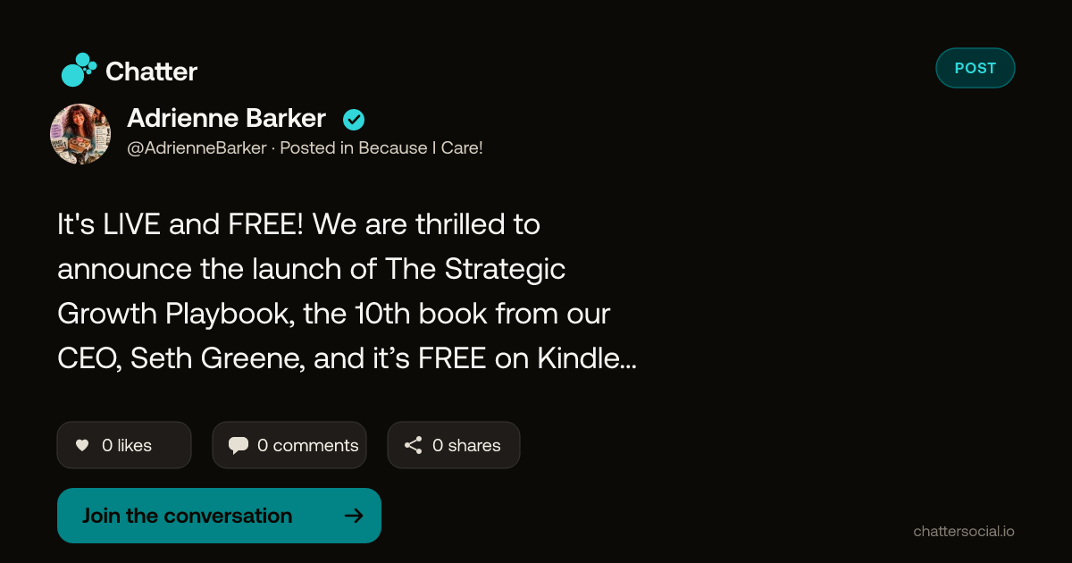 Adrienne Barker on Chatter