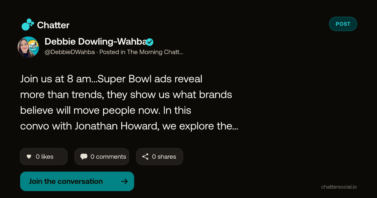 Debbie Dowling-Wahba on Chatter