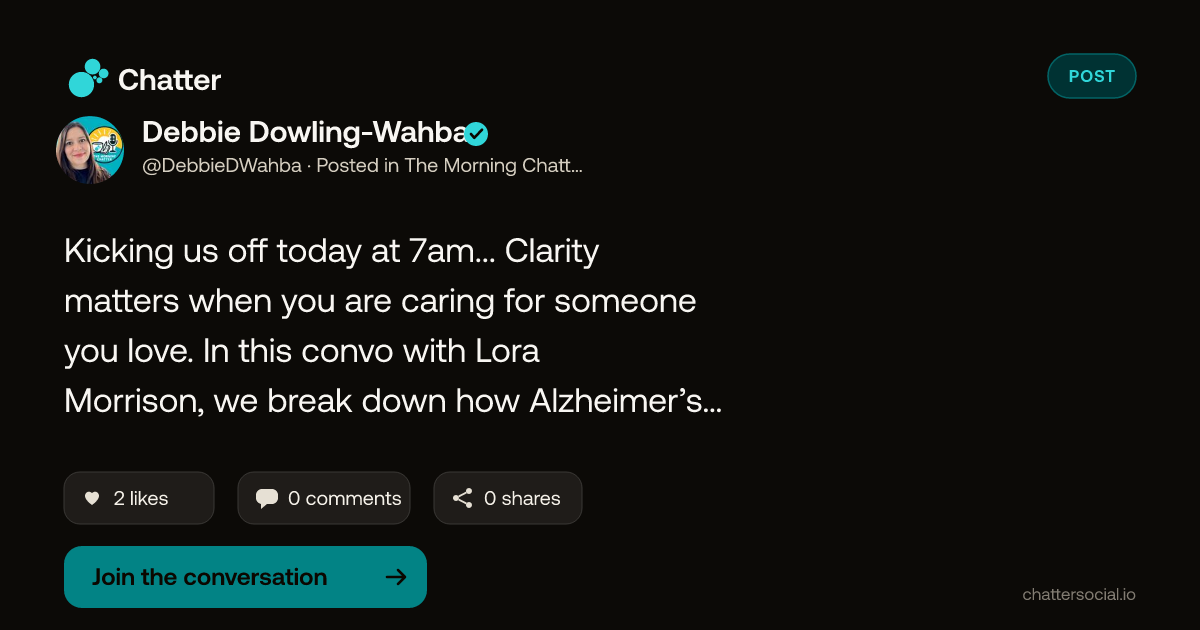 Debbie Dowling-Wahba on Chatter