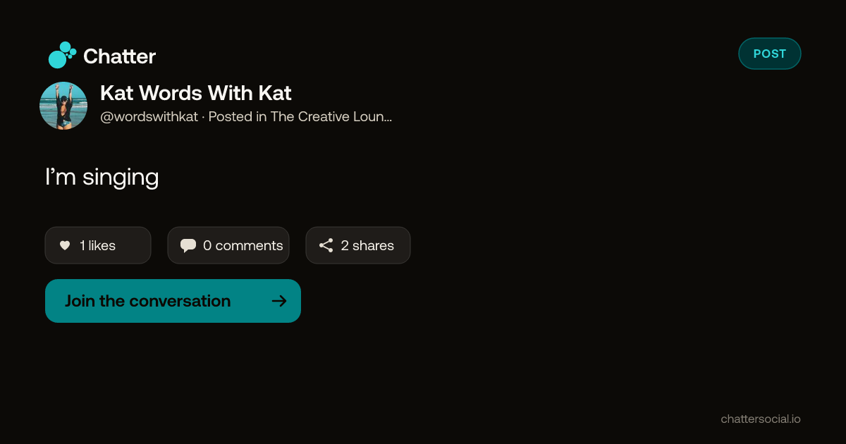 Kat Words With Kat on Chatter