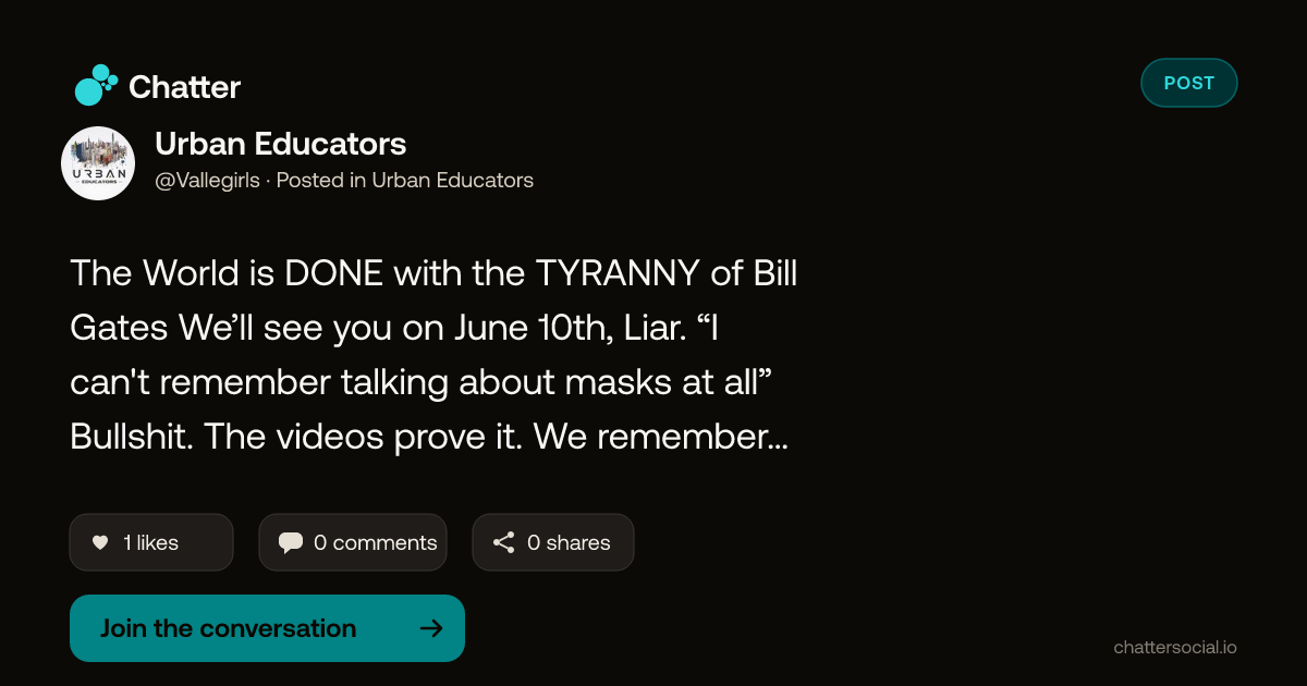 Urban Educators on Chatter