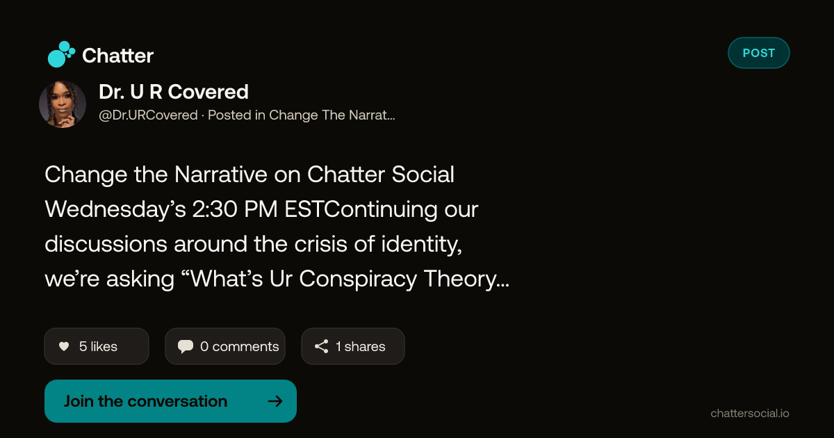Dr. U R Covered on Chatter