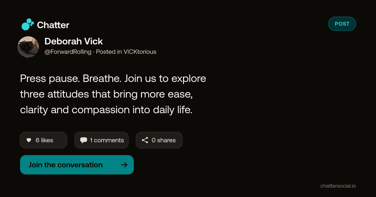 Deborah Vick on Chatter