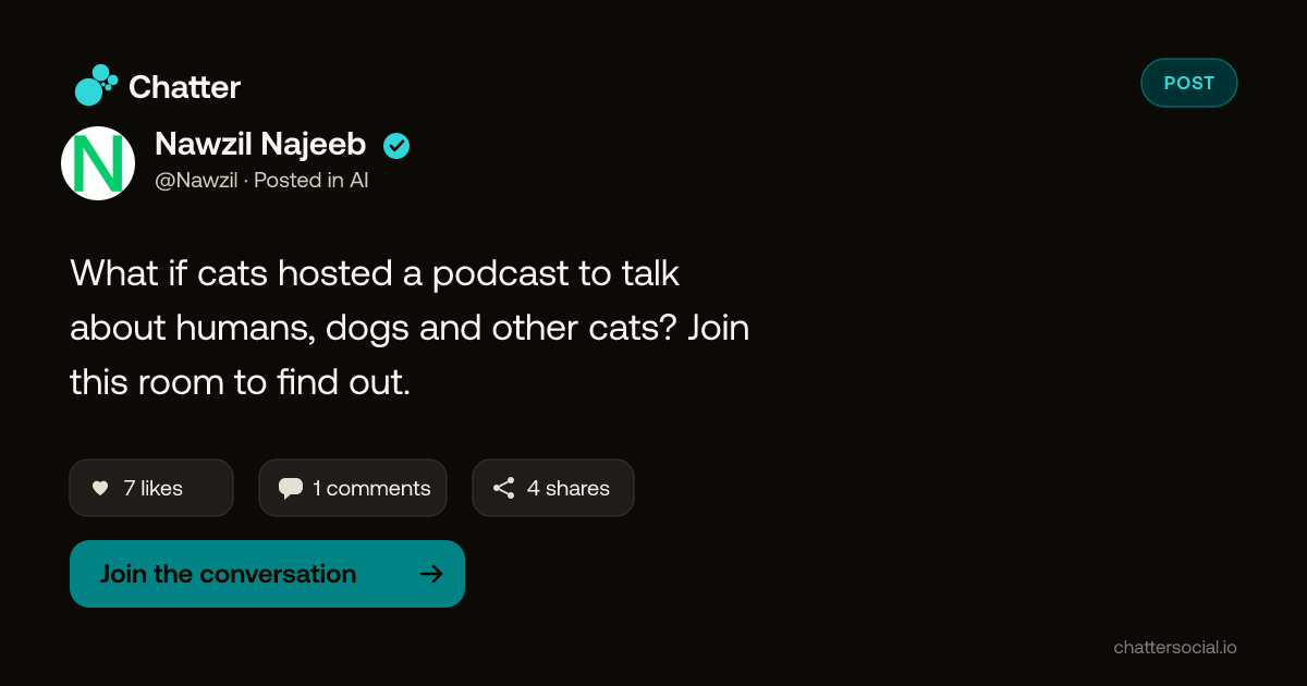 Nawzil Najeeb on Chatter
