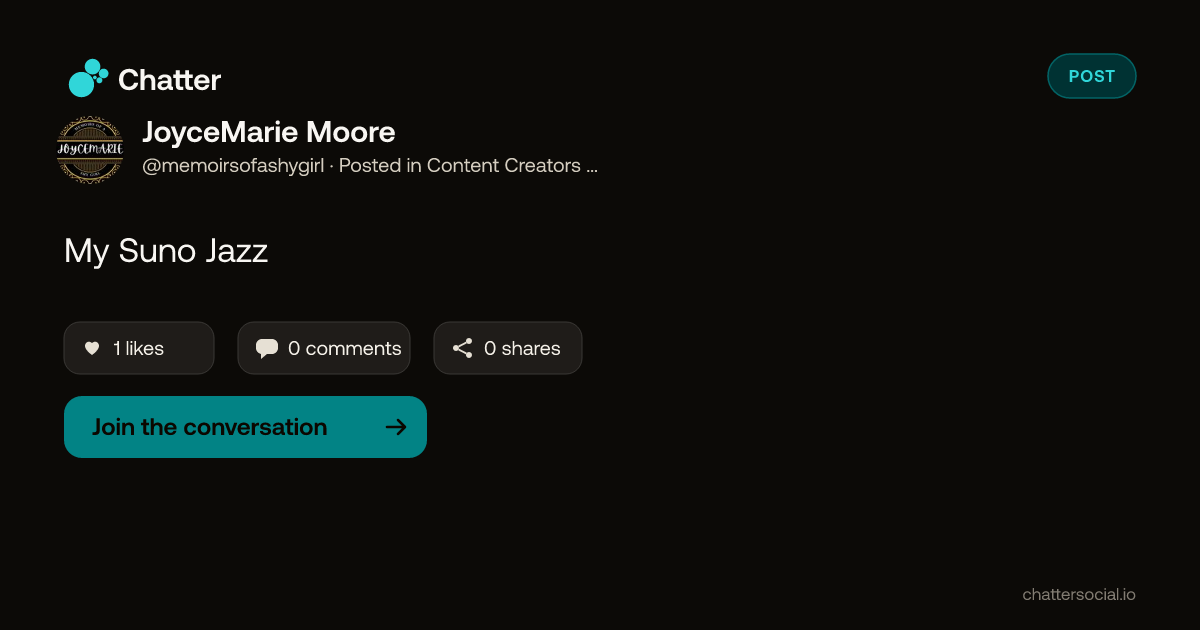 JoyceMarie Moore on Chatter