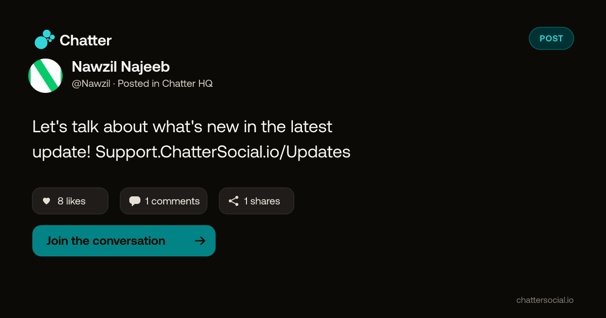 Nawzil Najeeb on Chatter
