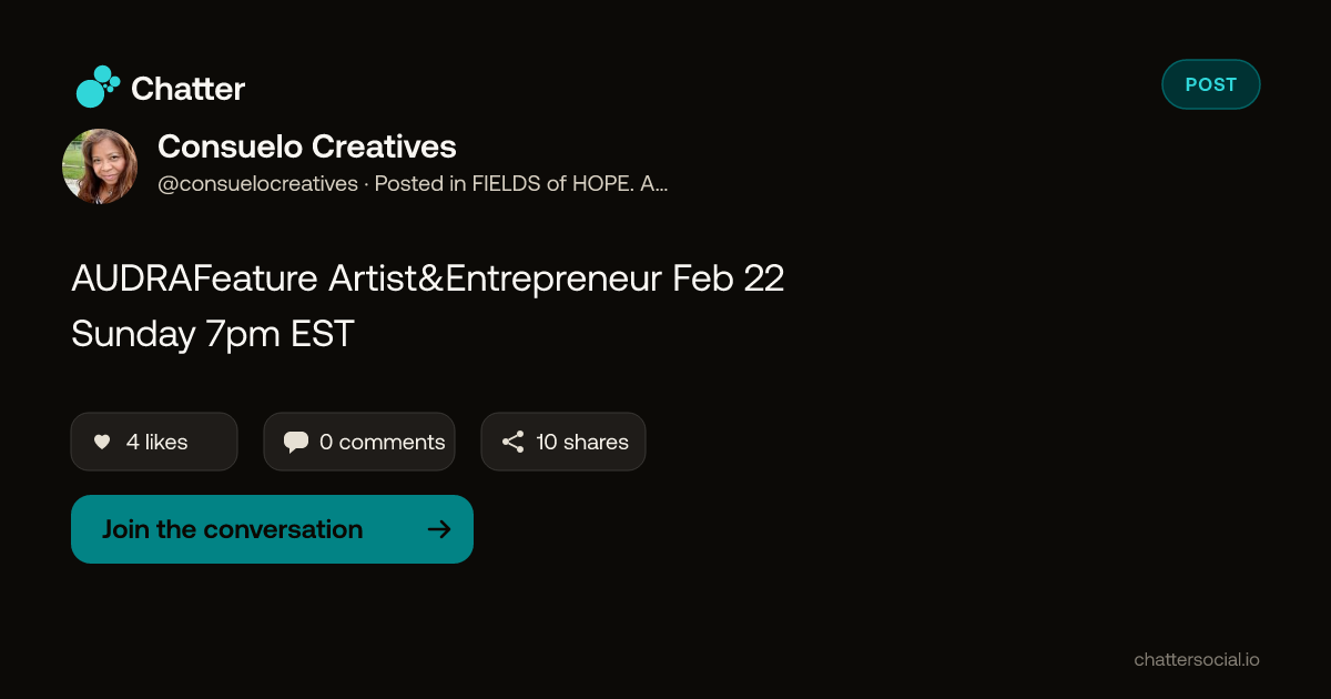 Consuelo Creatives on Chatter