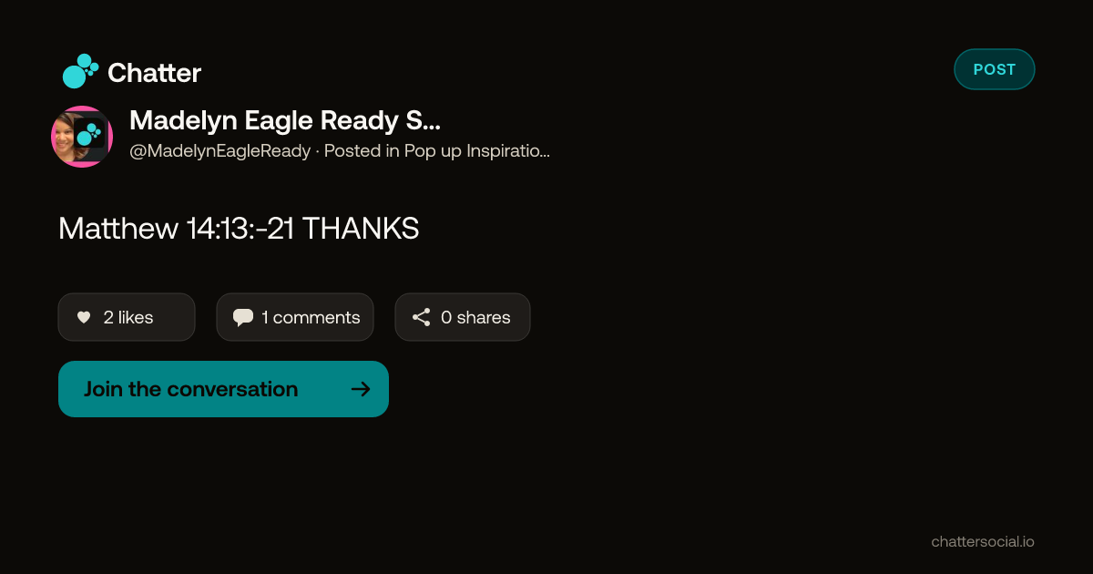 Madelyn Eagle Ready Soaring on Chatter