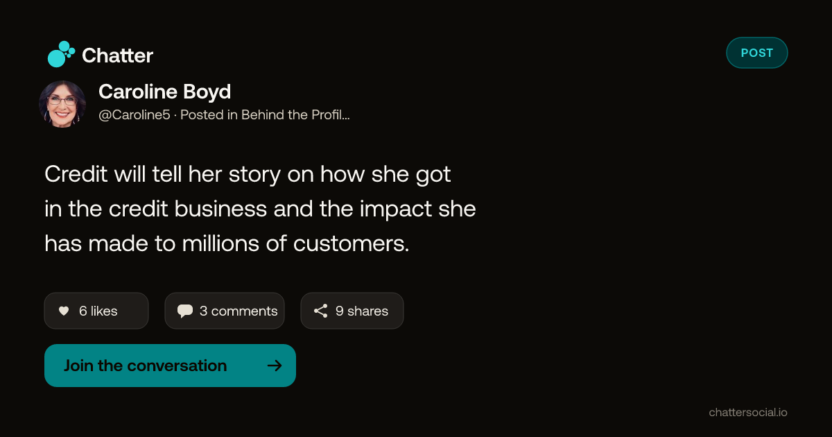 Caroline Boyd on Chatter