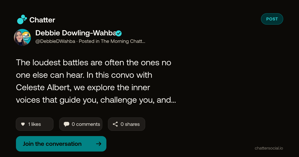 Debbie Dowling-Wahba on Chatter