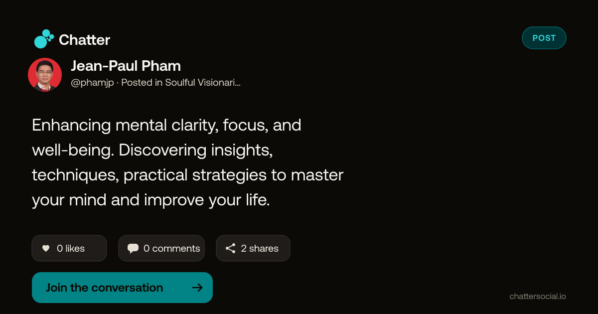 Jean-Paul Pham on Chatter