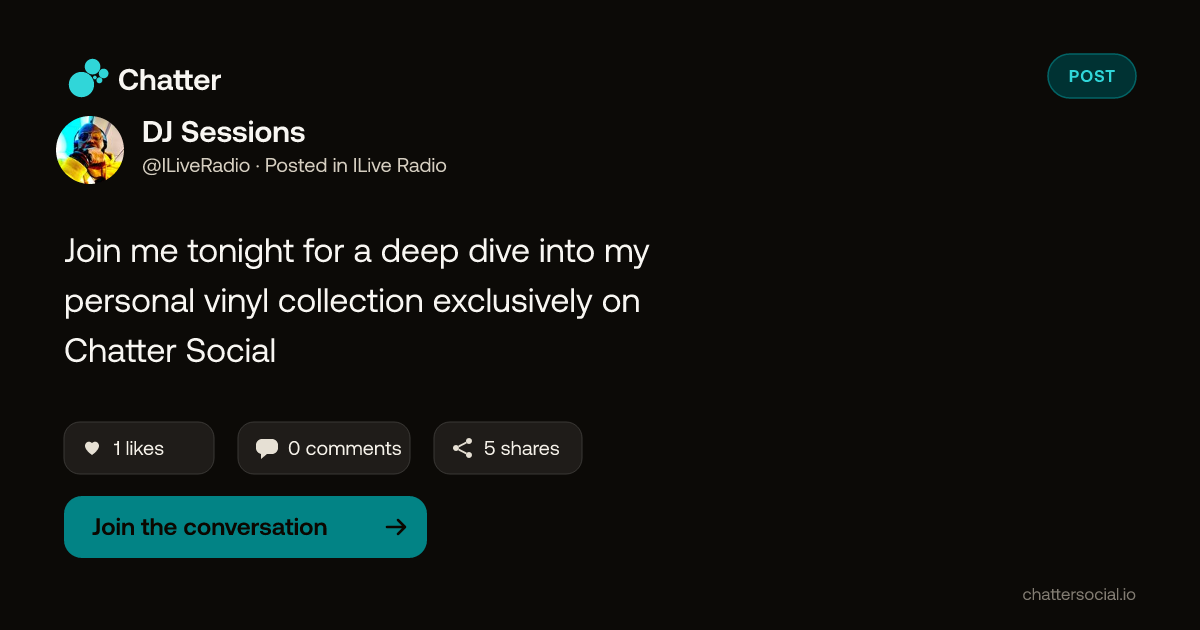DJ Sessions on Chatter
