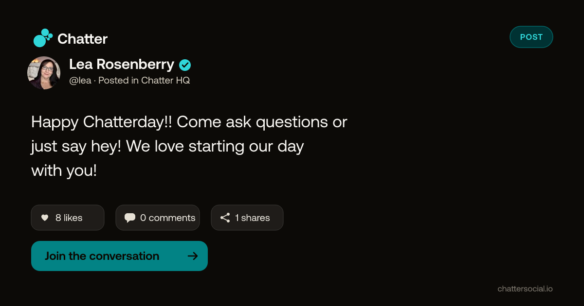 Lea Rosenberry on Chatter