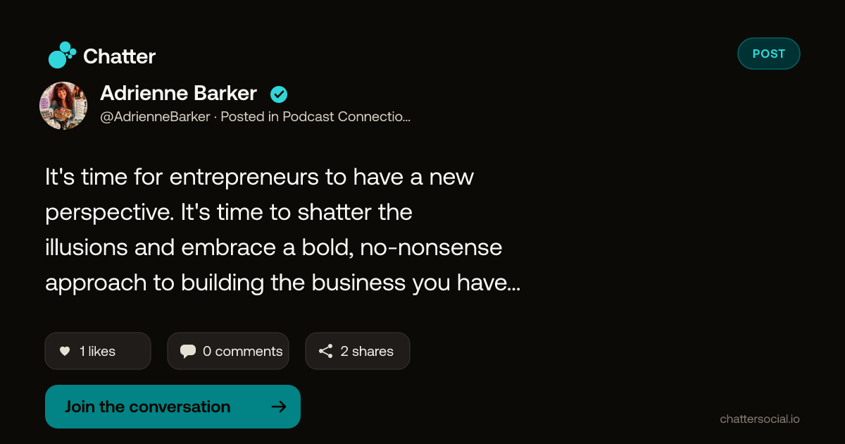 Adrienne Barker on Chatter