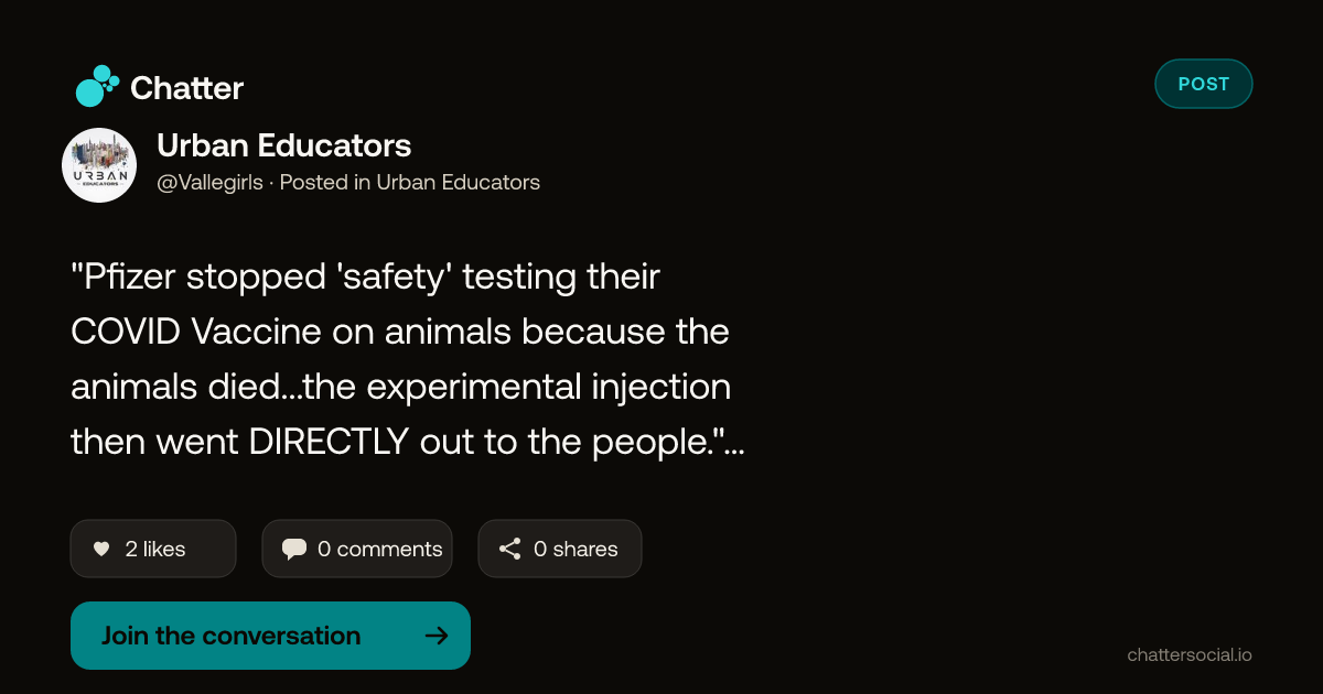 Urban Educators on Chatter