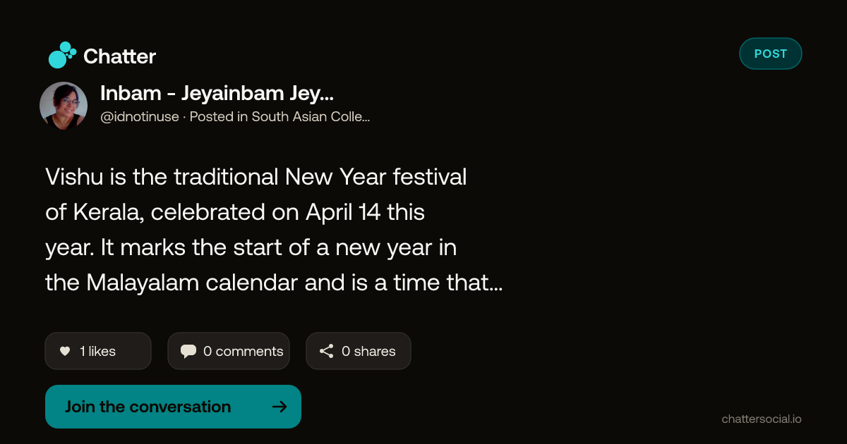 Inbam - Jeyainbam Jeyasingam on Chatter