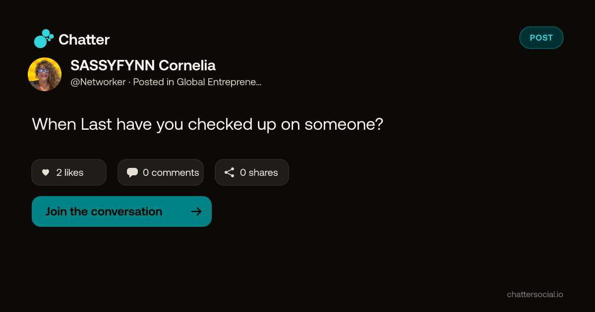 SASSYFYNN Cornelia on Chatter