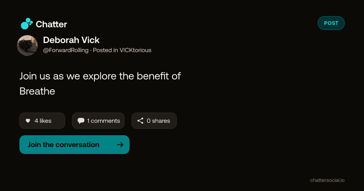 Deborah Vick on Chatter